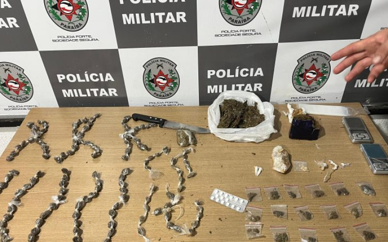 Drogas que seriam comercializadas neste fim de semana, em João Pessoa, são apreendidas pela PM.
